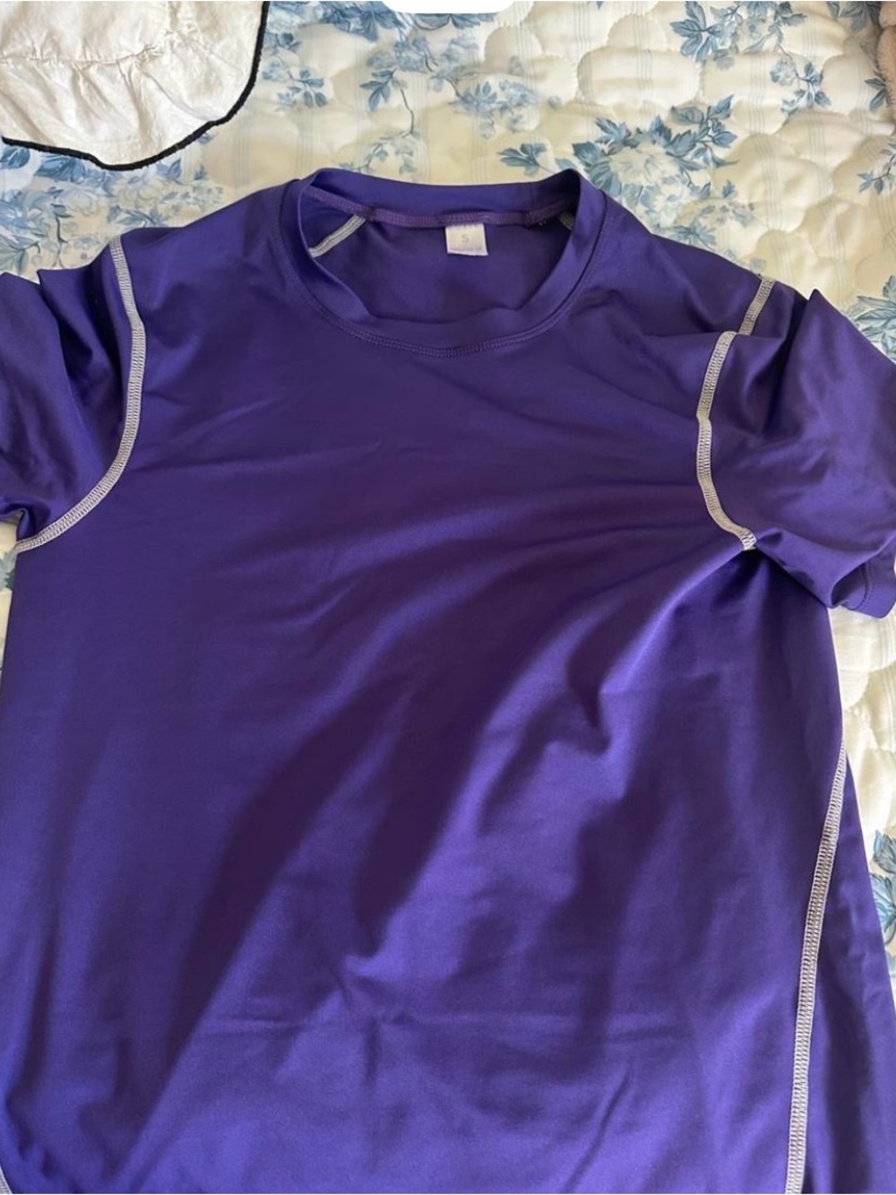 Kids Purple Short-Sleeve Active Top